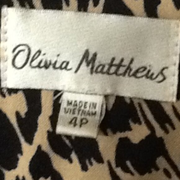 Olivia Mathews Animal Print Mini dress, 4P, WDress1 - Picture 4 of 4